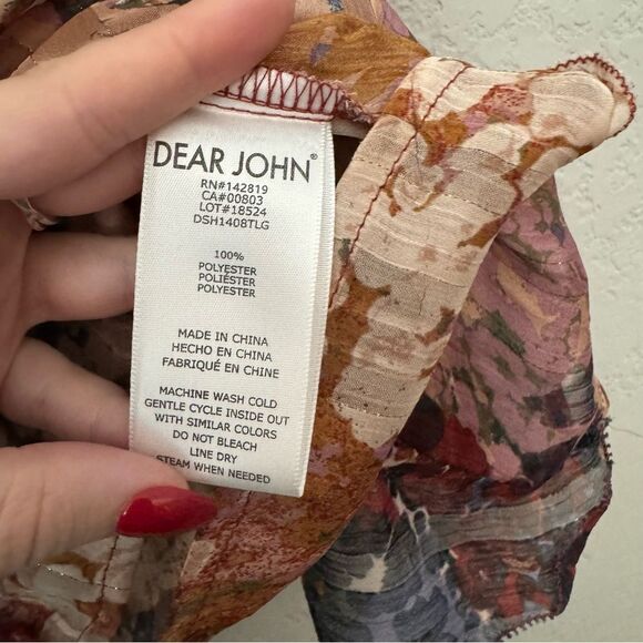 Dear John Multicolor Ruffle Blouse - Picture 6 of 7